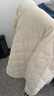 Basic House/百家好休閑百搭冬季新款寬松長(cháng)袖翻領(lǐng)襯衫式羽絨服女 米白色 L 曬單實(shí)拍圖