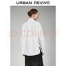 UR2026春季新款女裝氣質(zhì)不規則斜門(mén)襟棉質(zhì)開(kāi)襟襯衫UWM260006 本白 M 曬單實(shí)拍圖