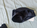 Keep泳帽男女布料舒適不勒頭加大號長(cháng)發(fā)護耳成人帽游泳裝備 黑色 曬單實(shí)拍圖