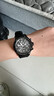古歐（GUOU）手表女士時(shí)尚潮流輕奢小眾高級感女款大表盤(pán)休閑百搭石英腕表禮物 黑色槍框【硅膠帶】 曬單實(shí)拍圖