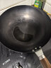 美的（Midea）鐵鍋炒鍋 無(wú)涂層精鐵炒菜鍋煎鍋家用燃氣電磁爐通用紅運炒鍋 曬單實(shí)拍圖