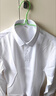 南極人襯衫男 純色長(cháng)袖商務(wù)襯衫男士棉質(zhì)舒適襯衣外套修身白襯衫男4XL 曬單實(shí)拍圖