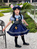 G.duck小黃鴨女童連衣裙夏季朱迪兔子警官洛麗塔公主裙兒童生日禮服裙子 藍色 120 建議5~6歲【110-120】cm 曬單實(shí)拍圖