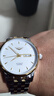 冠琴（GUANQIN）瑞士認證手表男士全自動(dòng)機械表防水夜光雙日歷國表商務(wù)百搭男表 條釘刻度鋼帶間白 曬單實(shí)拍圖