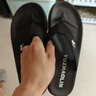 俞兆林（YUZHAOLIN）人字拖男女沙灘鞋涼拖鞋外穿夾趾拖 YE408 黑色 42/43 曬單實(shí)拍圖