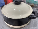 柚米佳廚【瓷語(yǔ)】輕奢黑白撞色陶瓷砂鍋家用明火燉鍋煲湯鍋耐熱砂鍋沙鍋煲 黑米砂鍋適合4-6人 4200ml 曬單實(shí)拍圖