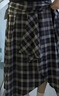 ELLE【維希格學(xué)院】不規則黑白格紋半身裙女2026春季新款時(shí)尚裙子 黑白 M 曬單實(shí)拍圖