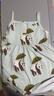Milkbarn女童連衣裙吊帶裙夏季寶寶公主裙子兒童洋氣童裝 熊貓綠 100 (2-3歲-參考身高90-100cm) 曬單實(shí)拍圖