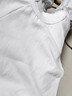 AAISUP美式基礎款白色純棉正肩短袖T恤女夏季2025新款修身顯瘦短款上衣 白色 S 曬單實(shí)拍圖