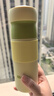 beneunder雙艙變溫杯55度直飲保溫飲水杯戶(hù)外便攜茶水分離保溫杯水杯茶杯 麥草黃 320ml 曬單實(shí)拍圖