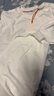 布先生春夏季短袖T恤男士純棉小白T純色內搭打底衫 白色 L(175) 曬單實(shí)拍圖