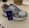 回力官方男鞋春夏老爹鞋女情侶款增高休閑鞋潮流運動(dòng)鞋子男 銀灰 39 曬單實(shí)拍圖