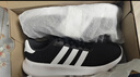 阿迪達斯（adidas）男鞋跑步鞋運動(dòng)鞋輕便減震防滑休閑鞋 黑/白 44 曬單實(shí)拍圖