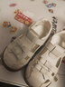 牧童寶寶皮涼鞋夏季鏤空輕便女寶寶學(xué)步鞋軟底甜美公主鞋 牛乳米23 曬單實(shí)拍圖