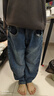 左西男童牛仔褲兒童褲子春裝2026新款男孩春裝中大童長(cháng)褲 牛仔色 140 曬單實(shí)拍圖