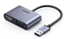 綠聯(lián)USB3.0轉HDMI/VGA轉換器 擴展塢高清一分二分配器適用筆記本電腦顯卡接電視投影儀轉接線(xiàn)20518 曬單實(shí)拍圖