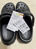 卡駱馳（CROCS）貝拉洞洞鞋厚底拖鞋|210062 黑色-001 37/38(230mm)  曬單實(shí)拍圖