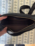 BOYCLN品牌 單肩包男 簡(jiǎn)約純色迷你小背包真皮休閑斜挎包牛皮通勤小挎包 黑色 曬單實(shí)拍圖