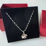 老鳳祥999四葉草純銀項鏈女款2026新款輕奢高級感生日禮物送女朋友老婆 曬單實(shí)拍圖