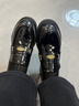 百麗牛皮金幣樂(lè )福鞋女2026新款春夏通勤小皮鞋單鞋JD020AA6 黑色 37 曬單實(shí)拍圖