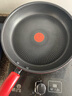 特福（Tefal）平底鍋家用牛排不粘煎鍋少油煙有鈦煎餅鍋電磁爐燃氣灶通用28cm 曬單實(shí)拍圖