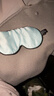 KDANG嬰兒真絲眼罩曬太陽(yáng)曬黃疸嬰幼兒睡覺(jué)睡眠專(zhuān)用新生兒防護藍光藍色 曬單實(shí)拍圖