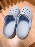 潔麗雅護士洞洞鞋女夏季2026新款涼鞋外穿防滑手術(shù)室醫護包頭涼拖鞋男夏 天空藍 38-39 【標準碼】 曬單實(shí)拍圖