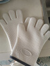 杰凱諾 防燙手套隔熱加厚硅膠廚房烤箱專(zhuān)用烘焙耐高溫 白色一雙 曬單實(shí)拍圖