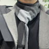 回力2025新款新款圍巾秋冬男女款復古商務(wù)百搭護頸加厚保暖圍脖 曬單實(shí)拍圖