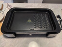 法詩(shī)緹（Fastee）烤肉鍋電烤盤(pán) 家用無(wú)煙電燒烤爐烤肉盤(pán) 煎牛排專(zhuān)用鍋不粘戶(hù)外烤魚(yú)盤(pán) FST-53DC 曬單實(shí)拍圖