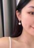 戚小米s925純銀珍珠耳環(huán)女耳扣輕奢高級感耳釘2026新款耳墜養耳洞耳飾 s925銀珍珠耳環(huán)11mm（兩只價(jià)） 曬單實(shí)拍圖