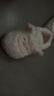 名創(chuàng  )優(yōu)品（MINISO）羊咩咩棉拖鞋女秋冬家居室內厚底月子毛毛拖鞋白色包跟款40-41 曬單實(shí)拍圖