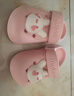 牧童兒童拖鞋夏男寶寶洞洞鞋軟底女童卡通洗澡嬰幼兒家居鞋萌兔粉150 曬單實(shí)拍圖