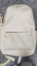 viney新款書(shū)包大容量初中高中大學(xué)生雙肩包女時(shí)尚背包戶(hù)外出游旅行包 米白+可愛(ài)掛件 高顏值簡(jiǎn)約輕便休閑通勤電腦包 曬單實(shí)拍圖