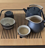 京東京造 茶具整套 功夫茶具陶瓷套裝茶壺茶杯茶盤(pán)【黑陶提梁壺】 12件套  曬單實(shí)拍圖
