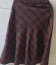 百圖betu女裝冬季新款半身裙高腰顯瘦裙子格子毛呢A字半裙2412T20 磚紅 S 曬單實(shí)拍圖