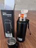 NBA保溫杯不銹鋼大容量便攜泡茶水杯男女學(xué)生高顏值戶(hù)外保溫水壺 紳士黑-600ml 曬單實(shí)拍圖