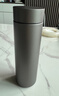 胖東來(lái)同款純鈦保溫杯商務(wù)直身杯茶水分離大容量水杯茶杯水壺500ml禮物 灰色【白盒包裝】 500ml 曬單實(shí)拍圖