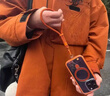 圖拉斯手機掛繩高端編織手腕繩殼防盜手提繩防丟墊片防摔戶(hù)外適用iPhone17ProMax/小米/Mate80短款星宇橙 曬單實(shí)拍圖
