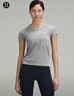 lululemon丨Swiftly Tech 女士運動(dòng)短袖 T 恤 2.0 *Race LW3FQHS 石板灰/白 M /8 曬單實(shí)拍圖