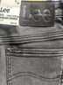Lee商場(chǎng)同款413高腰小直腳羊毛保暖黑灰色女牛仔褲 黑灰色 25 曬單實(shí)拍圖