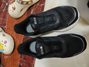 足力健老人鞋中老年輕便休閑散步鞋2431380J 男 黑色 41 曬單實(shí)拍圖
