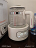 摩飛電器（Morphyrichards）全玻璃養生壺恒溫水壺家用燒水壺多段控溫電熱水壺極速風(fēng)冷沖奶泡奶機MR5602 1.2L 椰奶白 曬單實(shí)拍圖