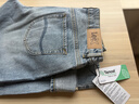 Lee25新品寬松天絲五袋款淺藍色女闊腿牛仔褲潮流 曬單實(shí)拍圖