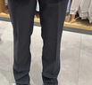 海瀾之家（HLA）高端商務(wù)休閑褲子男士秋冬季2026新款彈力抗皺修身直筒褲時(shí)尚西褲 黑色【長(cháng)褲】 加厚 （秋冬款） 35 【建議166-175斤】 曬單實(shí)拍圖