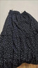 浪莎法式黑色碎花半身裙女春季2026新款遮胯顯瘦百搭高腰a字中長(cháng)裙子 曬單實(shí)拍圖