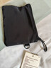 MUJI再生聚酯纖維 雙拉鏈包收納袋 居家旅行數據線(xiàn)小收納包便攜零錢(qián)包 黑色/S/長(cháng)13.5*寬10cm 曬單實(shí)拍圖