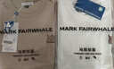 馬克華菲（MARK FAIRWHALE）白色日系短袖t恤男夏季潮流純棉圓領(lǐng)重磅休閑男士潮牌ins半袖衫男 黑#藝術(shù)框框 XL 曬單實(shí)拍圖