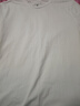三福短袖T恤2025夏季新款男女情侶裝圓領(lǐng)純色半袖白色休閑打底衫 圓領(lǐng)-精白 175/92A/L 曬單實(shí)拍圖
