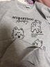 棉致美式純棉小狗印花短袖t恤女夏季新款潮牌打底衫寬松顯瘦半袖衣服 T8280花灰色【高品質(zhì)】 L 115-130斤 曬單實(shí)拍圖